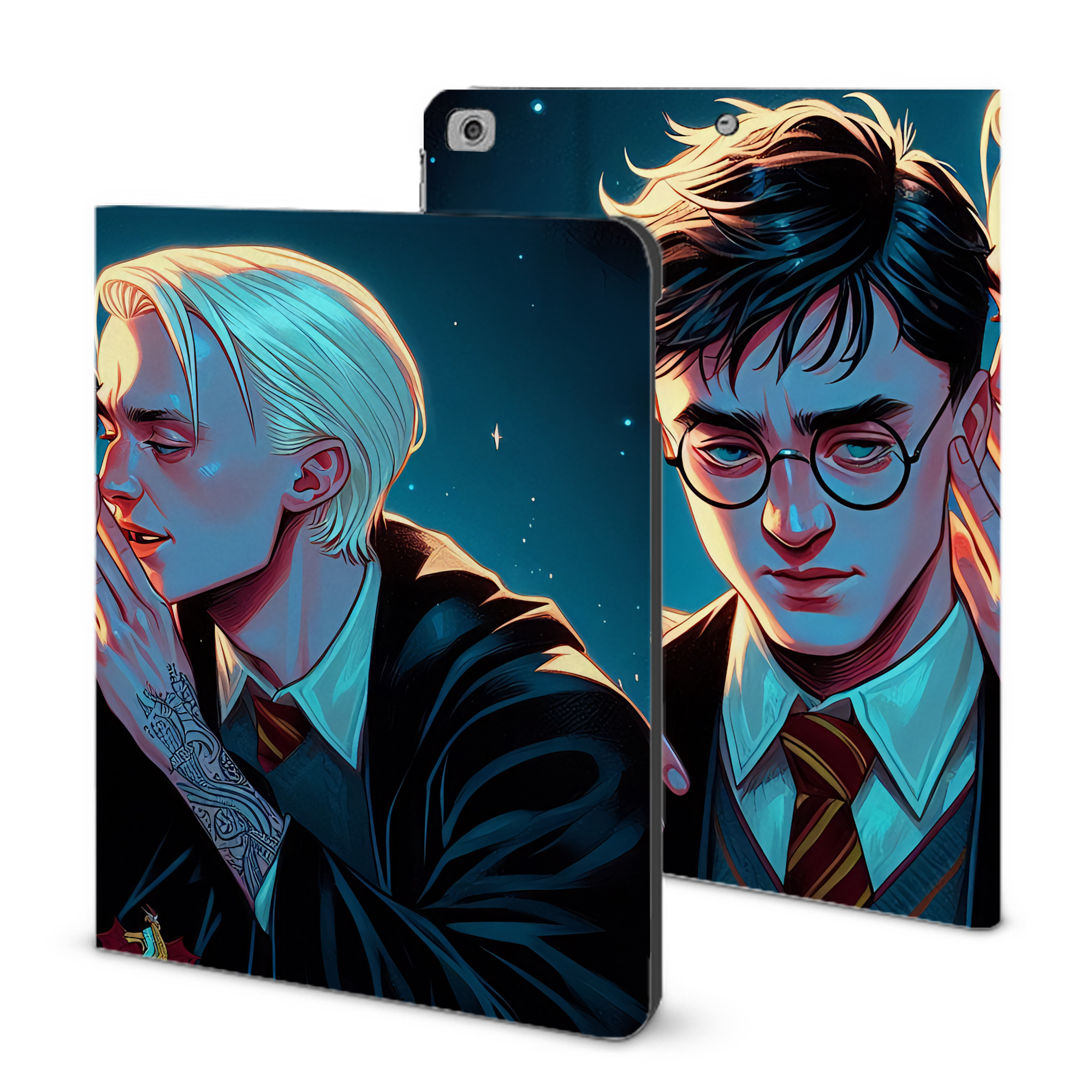 （画像用） Harry Potter ハリー・ポッターシリーズ IPad ケース ブック型 PUレザー TPU 耐衝撃 軽量 薄型 ペン収納なし 全面保護 IPad 各モデル対応
